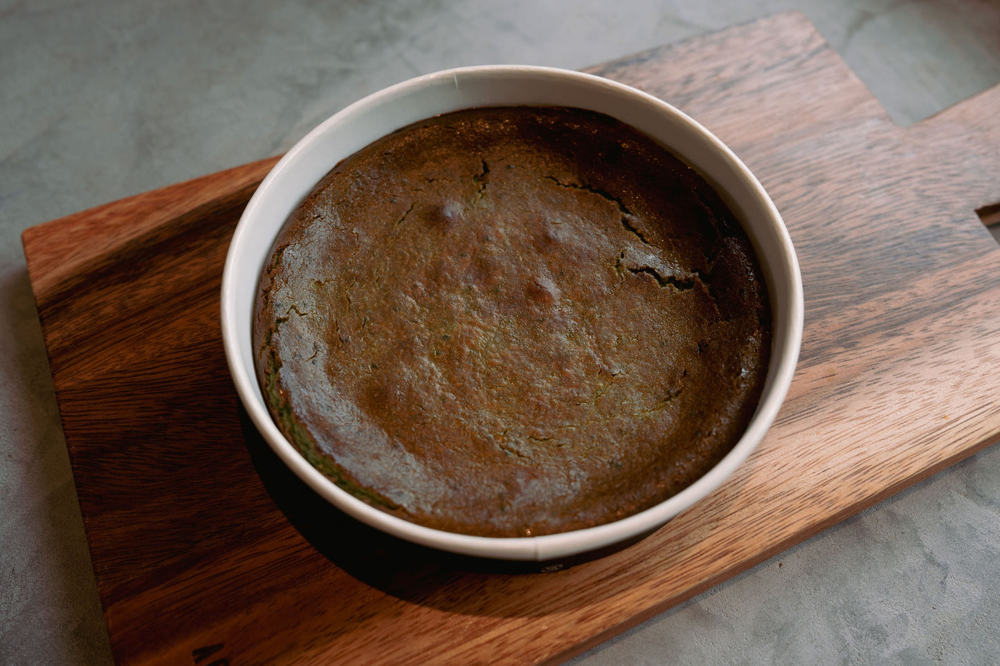 米粉とナチュラルチーズのお茶チーズケーキ