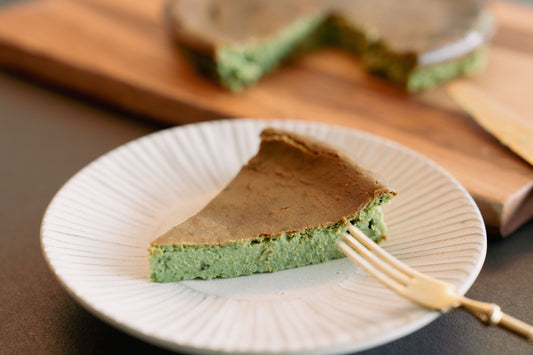 米粉とナチュラルチーズのお茶チーズケーキ